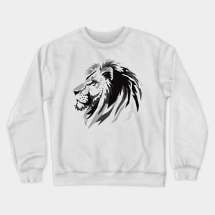 Lion Head greyscale T-shirt Crewneck Sweatshirt